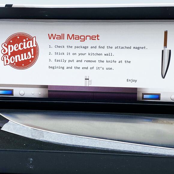 Amo Steel Chef's Knife 8" Blade - Picture 2 of 5